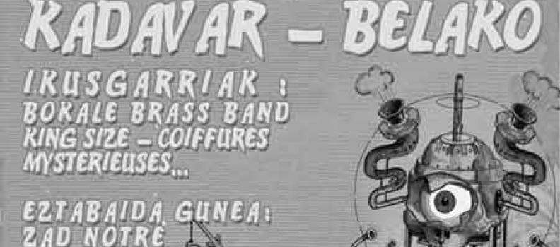 Les 1, 2 et 3 Juillet 2016 à Mendionde : festival EHZ 2016 – EUSKAL HERRIA ZUZENEAN